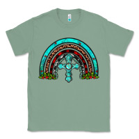 Sage cross christmas rainbow Classic Tee - JahusDesignShop