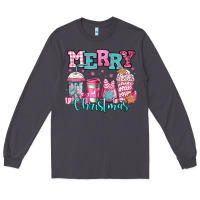 Smoke merry christmas pink coffee cups Long Sleeve Tee - Jasminsmagicworld