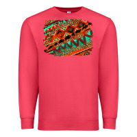 Cardinal western aztec background pattern Premium Sweatshirt - OliviaCreatesArt