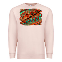 Pale Pink western aztec background pattern Premium Sweatshirt - OliviaCreatesArt