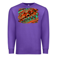 Purple western aztec background pattern Premium Sweatshirt - OliviaCreatesArt