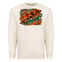 Sandshell western aztec background pattern Premium Sweatshirt - OliviaCreatesArt
