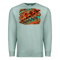 Seafoam western aztec background pattern Premium Sweatshirt - OliviaCreatesArt