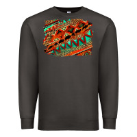 Smoke western aztec background pattern Premium Sweatshirt - OliviaCreatesArt