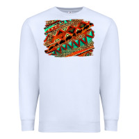 White western aztec background pattern Premium Sweatshirt - OliviaCreatesArt