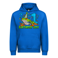 Cobalt birthday boy frog age 1 Urban Hoodie - LillyAllenDesigns