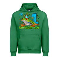 Emerald birthday boy frog age 1 Urban Hoodie - LillyAllenDesigns