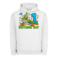 Pigment Lunar Rock birthday boy frog age 1 Urban Hoodie - LillyAllenDesigns
