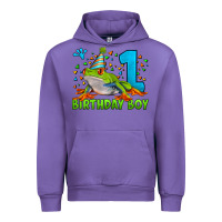 Tulip birthday boy frog age 1 Urban Hoodie - LillyAllenDesigns