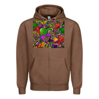 Chestnut mardi gras hearts Zipper Hoodie - CowGirlArtShop