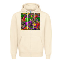 Sandshell mardi gras hearts Zipper Hoodie - CowGirlArtShop
