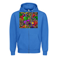 True Royal mardi gras hearts Zipper Hoodie - CowGirlArtShop