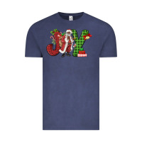 Vintage Denim Joy Black Santa Vintage Tee - MaliasSmallBusiness