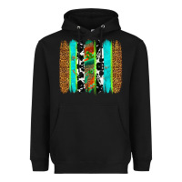 Black western brushstrokes Heavyweight Hoodie - OliviaCreatesArt