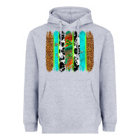 Heather Grey western brushstrokes Heavyweight Hoodie - OliviaCreatesArt