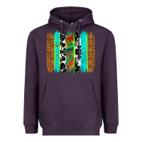 Plum western brushstrokes Heavyweight Hoodie - OliviaCreatesArt