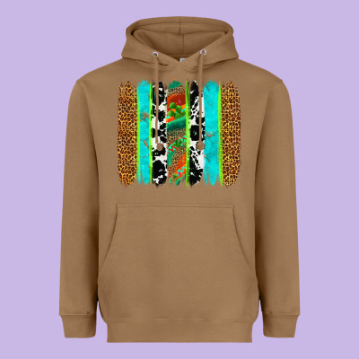 Western Brushstrokes Heavyweight Hoodie Designed By Oliviacreatesart