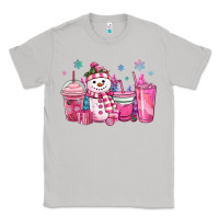 Moon Dust pink christmas snowman coffee cups Classic Tee - MaliasSmallBusiness
