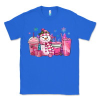 True Royal pink christmas snowman coffee cups Classic Tee - MaliasSmallBusiness