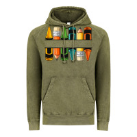 Vintage Olive custom crayons with pencil Vintage Hoodie - NancyCooperArtShop