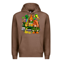 Chestnut St. Patrick's Day gnomies with heart Premium Hoodie - HowdyJamesFarm