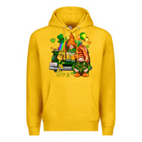 Lemon St. Patrick's Day gnomies with heart Premium Hoodie - HowdyJamesFarm