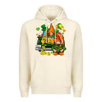 Sandshell St. Patrick's Day gnomies with heart Premium Hoodie - HowdyJamesFarm