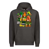 Smoke St. Patrick's Day gnomies with heart Premium Hoodie - HowdyJamesFarm