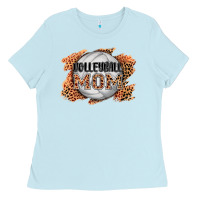 Baby Blue volleyball mom Ladies Tee - AdoDesignShop