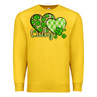 Lemon St. Patrick's Lucky hearts Premium Sweatshirt - OliviaCreatesArt