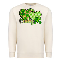 Sandshell St. Patrick's Lucky hearts Premium Sweatshirt - OliviaCreatesArt