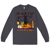 Smoke black cat apothecary Long Sleeve Tee - BarkalooDesign