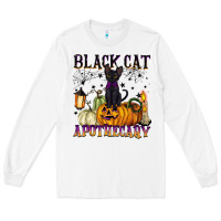 White black cat apothecary Long Sleeve Tee - BarkalooDesign