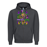 Smoke mardi gras fleur de lis Zipper Hoodie - CowGirlArtShop