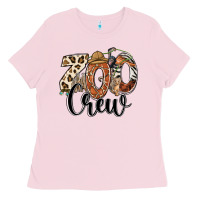 Bubblegum Pink zoo crew safari animals Ladies Tee - RanaPortraitStore