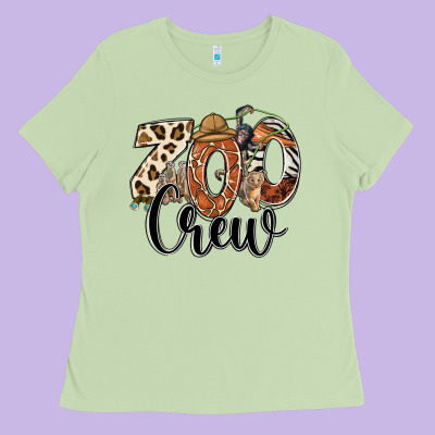 Zoo Crew Safari Animals Ladies Tee Designed By Ranaportraitstore
