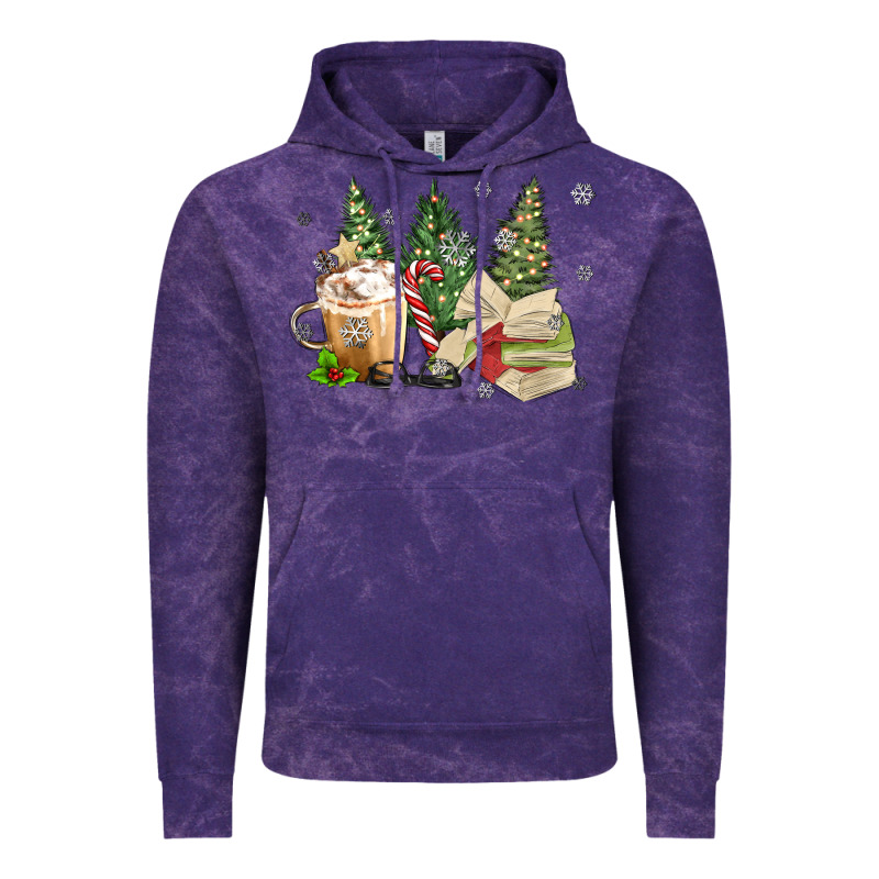 Christmas Coffee And Book Vintage Hoodie by MaliasSmallBusiness | Teevron