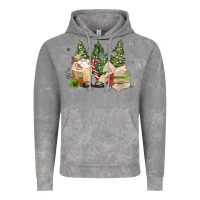 Cloud Rock christmas coffee and book Vintage Hoodie - MaliasSmallBusiness