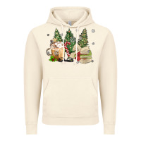 Vintage Artic christmas coffee and book Vintage Hoodie - MaliasSmallBusiness