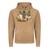 Vintage Camel christmas coffee and book Vintage Hoodie - MaliasSmallBusiness