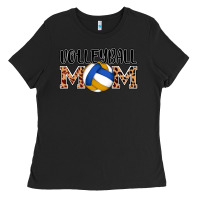 Black volleyball mom Ladies Tee - AdoDesignShop