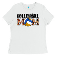 White volleyball mom Ladies Tee - AdoDesignShop