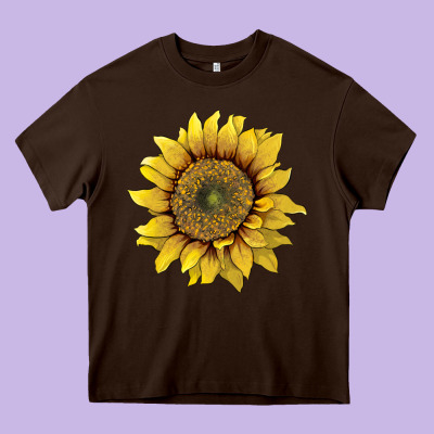Sunflower Heavy Core Tee Designed By Artiststas