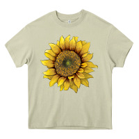 Mossy sunflower Heavy Core Tee - Artiststas