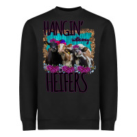 Black Hangin With My Heifers Heavyweight Sweatshirt - Bettercallsaul