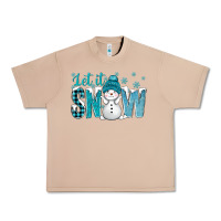 Burro let it snow with cute snowman bbs Urban Heavy Tee - BundleAndBundleShop