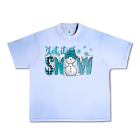 Grape Ice let it snow with cute snowman bbs Urban Heavy Tee - BundleAndBundleShop
