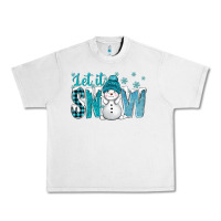 Lunar Rock let it snow with cute snowman bbs Urban Heavy Tee - BundleAndBundleShop