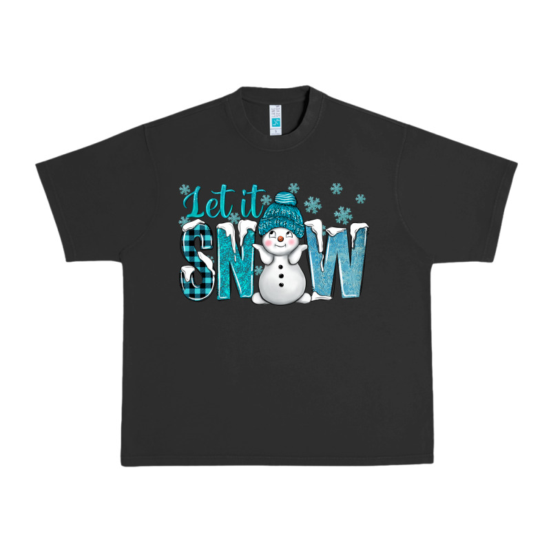 Let It Snow With Cute Snowman Bbs Urban Heavy Tee by BundleAndBundleShop | Teevron