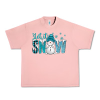 Salmon let it snow with cute snowman bbs Urban Heavy Tee - BundleAndBundleShop
